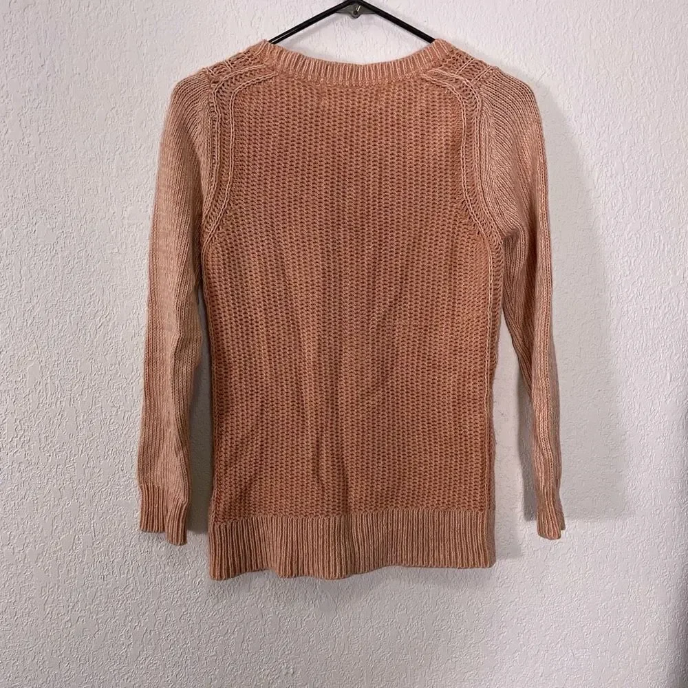 Sparrow | Anthropologie Orange‎ Knit Crewneck Pullover Sweater Size Small
